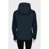 Blue jacket with knitted top
