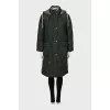 Quilted coat with hood