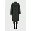 Quilted coat with hood
