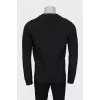 Men's grey wool cardigan