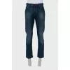 Men's jeans with distressed effect