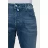 Men's distressed wide leg jeans