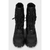 Tactile boots with a massive sole