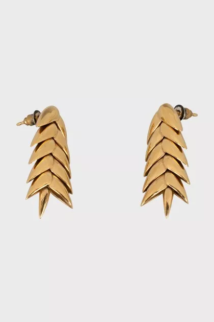 Earrings in the form of ears of corn