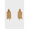 Earrings in the form of ears of corn
