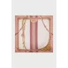 Silk scarf with signature print