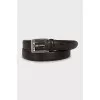 Men's brown leather belt