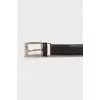 Men's brown leather belt