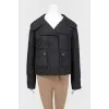 Padded jacket with collar