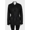 Fitted jacket with buttons