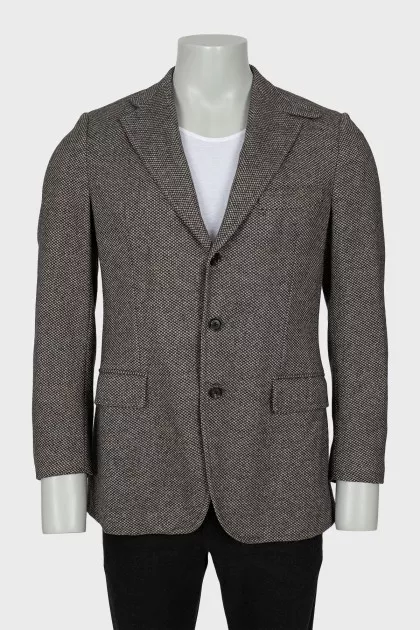 Men's wool jacket in a combination of colors