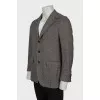 Men's wool jacket in a combination of colors