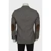 Men's wool jacket in a combination of colors