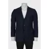 Men's Single Breasted Striped Jacket
