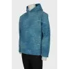 Men's hoodie with branded print