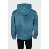 Men's hoodie with branded print