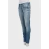 Blue low rise jeans