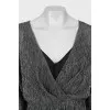 Silver dress with frills