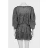 Silver dress with frills