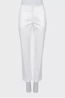 Білі штани straight fit