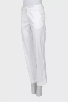 Білі штани straight fit