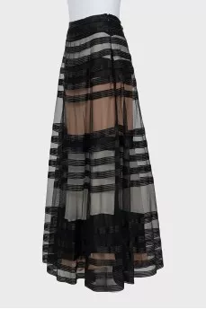Mesh Maxi Skirt