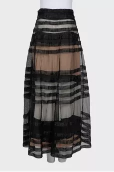 Mesh Maxi Skirt