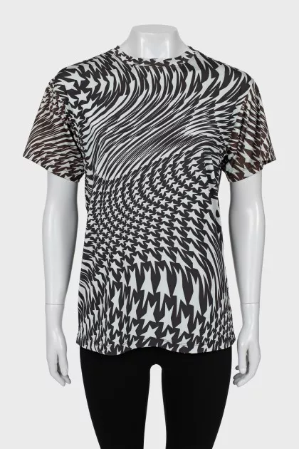 Straight T-shirt with print