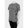 Straight T-shirt with print
