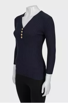 Ribbed fitted jumper