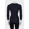 Ribbed fitted jumper
