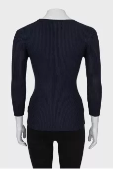 Ribbed fitted jumper