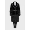 Mink and otter fur coat