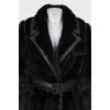 Mink and otter fur coat