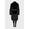 Mink and otter fur coat