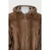 Short mink fur coat