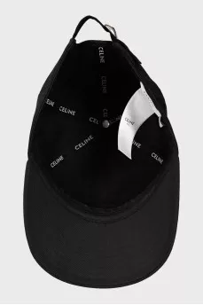 Cap with branded embroidery