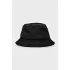 Black Panama hat with brand logo