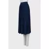 Pleated blue skirt