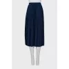 Pleated blue skirt