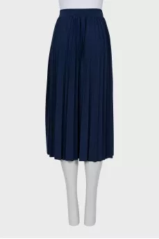Pleated blue skirt