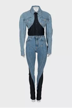 Combination suit with trousers