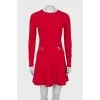 Fitted dress with zip pockets