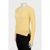 Knitted jumper in yellow
