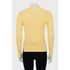 Knitted jumper in yellow