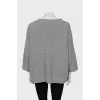 Sweater with patch pocket