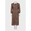 Fitted dress in paisley print