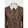 Fitted dress in paisley print