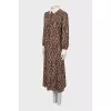 Fitted dress in paisley print
