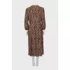 Fitted dress in paisley print